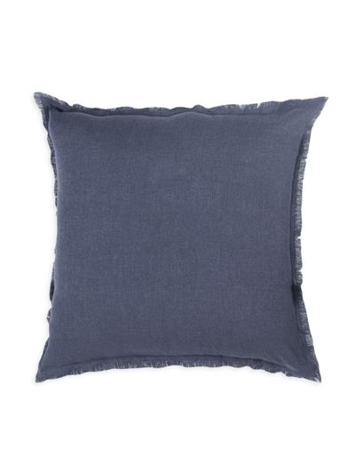 Anaya So Soft Linen Pillow In Navy Blue