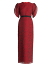 ERDEM WOMEN'S ASTERIA BELTED FLORAL GOWN