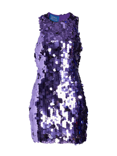 simon miller purple sequin dress Simon Miller The Hustle Lou Sequin Minidress In Disco Purple