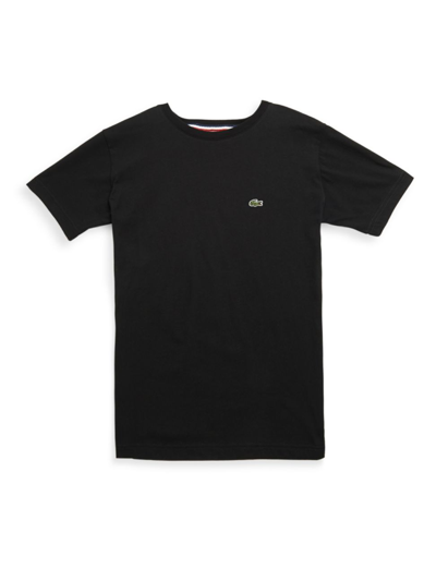 Lacoste Kids' Toddler's, Little Boy's & Boy's Plain Cotton Tee In Black