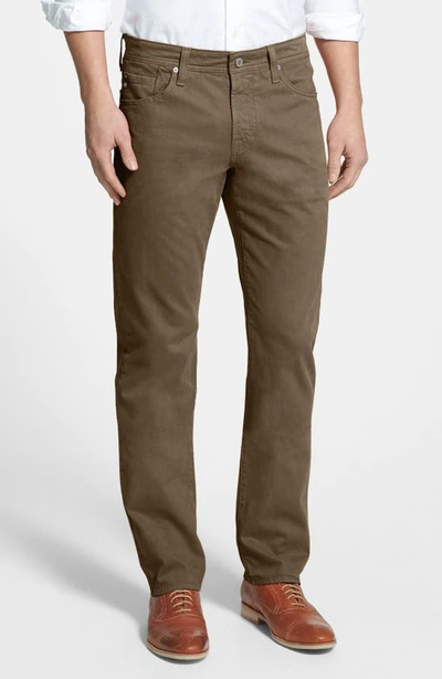 Ag Graduate Sud Straight Leg Pants In Dark Wheat