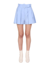 PATOU PATOU BELTED PLEAT DETAILED SHORTS