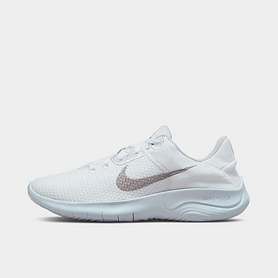 Nike Flex Experience Run 11 Next Sneakers In White In White/metallic Silver/pure Platinum