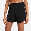 Nike Women's Tempo Luxe Running Shorts In Black/black/reflective Silver