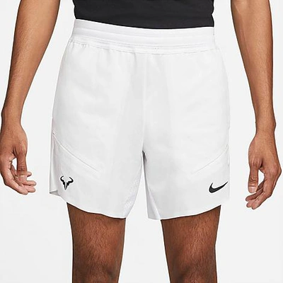 Nike Men's Court Dri-fit Adv Rafa 7" Tennis Shorts In White