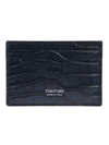 TOM FORD TOM FORD MEN'S BLUE OTHER MATERIALS CARD HOLDER,Y0232PLCL168BLU UNI