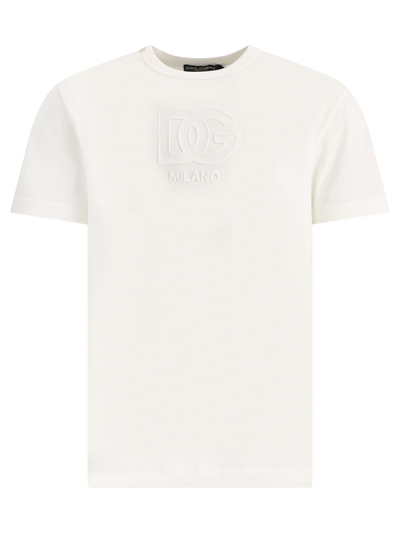 Dolce E Gabbana Men's  White Cotton T Shirt