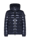 Moncler Bady Quilted Nylon Down Jacket In Blue