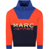 LITTLE MARC JACOBS MULTICOLOR SWEATSHIRT FOR BOY WITH COLORFUL LOGO