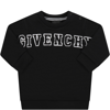 GIVENCHY BLACK SWEATSHIRT FOR BABY KIDS WITH LOGO