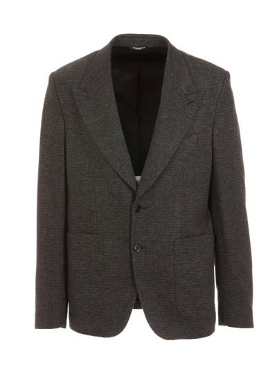 Dolce & Gabbana 2 Button Blazer In Black