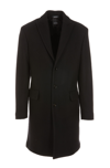 Dolce & Gabbana Wool Single-breasted Coat In Black