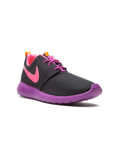 Nike Kids' Roshe Run Low-top Sneakers In Black