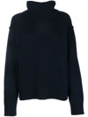 ALLUDE ROLL-NECK KNITTED JUMPER