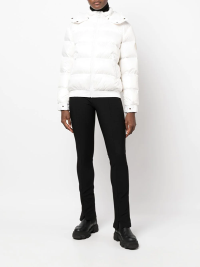 Twinset Duck-feather Hooded Puffer Jacket In White