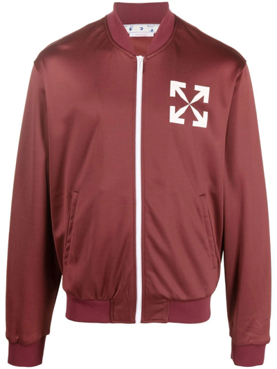 Off-white Arrows-motif Track Jacket In Red