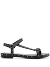 AGL ATTILIO GIUSTI LEOMBRUNI STUD-DETAILING OPEN-TOE SANDALS