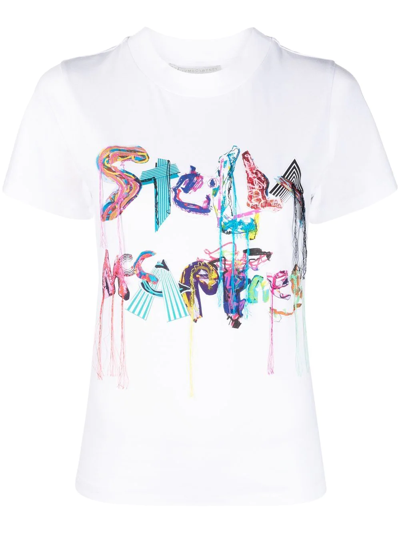 Stella Mccartney Logo Collage T-shirt In White