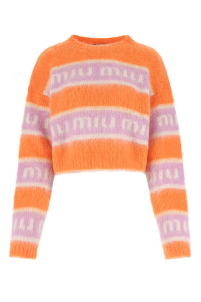 トップス Miu Miu Mohair Knit Vest Miu Miu Mohair Knit Vest（Miu Miu Crew-neck Mohair Sweater