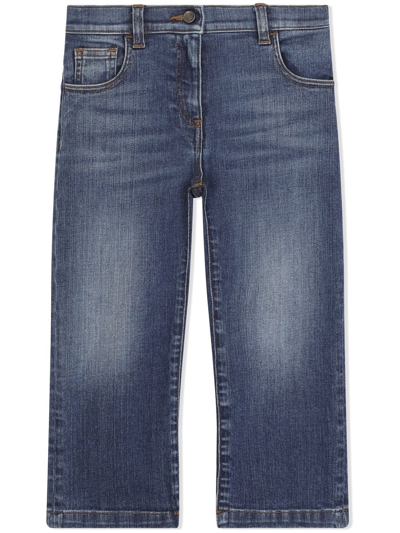 Dolce & Gabbana Kids' Mid-rise Straight-leg Jeans In Blue