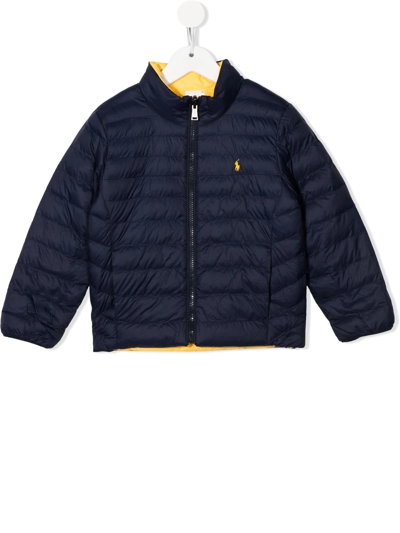 Ralph Lauren Kids' Terra Logo刺绣飞行员夹克 In Blue