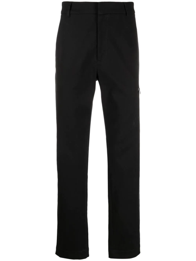 Moncler Straight-leg Cut Trousers In Black