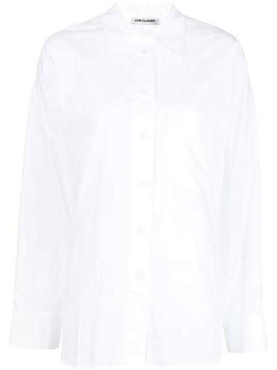 Low Classic Classic Button-up Shirt In White