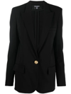 BALMAIN EMBOSSED-BUTTONS SINGLE-BREASTED BLAZER