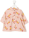 Bobo Choses All-over Chicken-print Dress In Pink