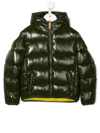 Save The Duck Padded-design Hooded Jacket In Green