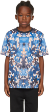 BURBERRY KIDS BLUE CAMOUFLAGE T-SHIRT