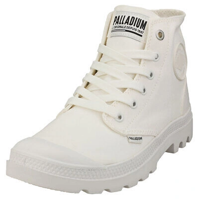 Pre-owned Palladium Pampa Hi Mono Herren White Stiefel Mode - 42 Eu