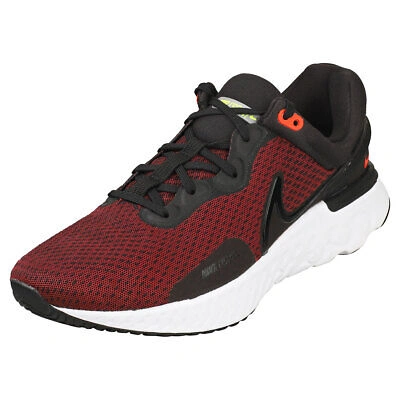 Pre-owned Nike React Miler 3 Herren Black Red Sneaker Mode - 47.5 Eu