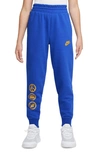 Nike Kids' Culture Of Basketball Joggers In Game Royal/ Yellow Ochre