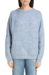 Acne Studios Dramatic Mohair-blend Sweater In Anthracite Grey