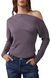 Free People We The Free Fuji Off The Shoulder Thermal Top In Fallen Fig