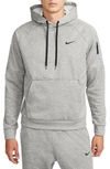 Nike Men's  Therma Therma-fit Hooded Fitness Pullover In Dark Grey Heather/black