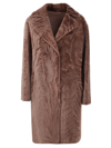 Desa 1972 Reversible Shearling Coat In Walnuts