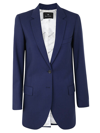 Ps By Paul Smith Single Breasted Blazer In Blue