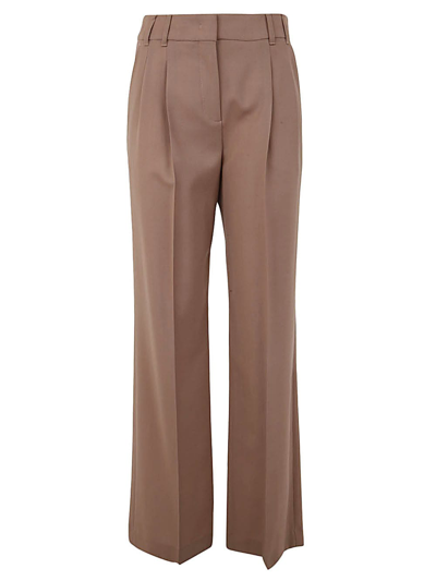 Ps By Paul Smith Wide Leg Trouser In Beige