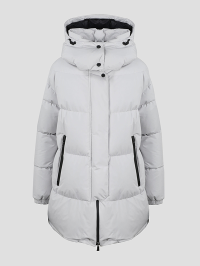 Herno Quilted Gore-tex Laminar Bomber In White