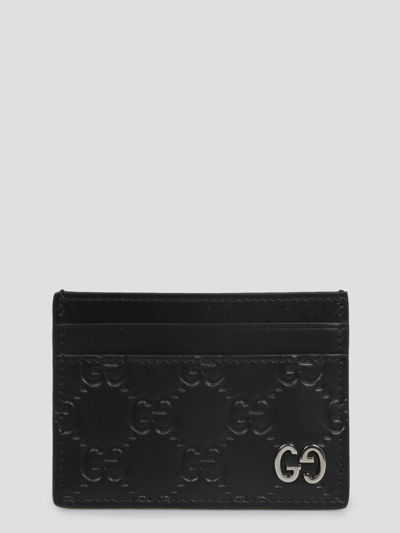 Gucci Signature Card Case In Black