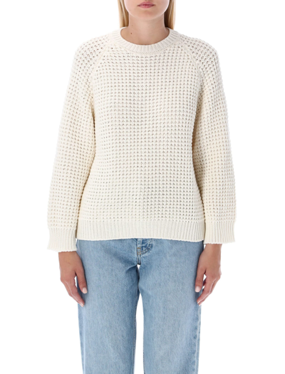 A.p.c. Off-white Selma Sweater In Cream