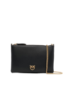 Pinko Flat Classic Simply Shoulder Bag In Q Black