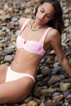 L*space Lspace Camellia Bikini Top In Pink