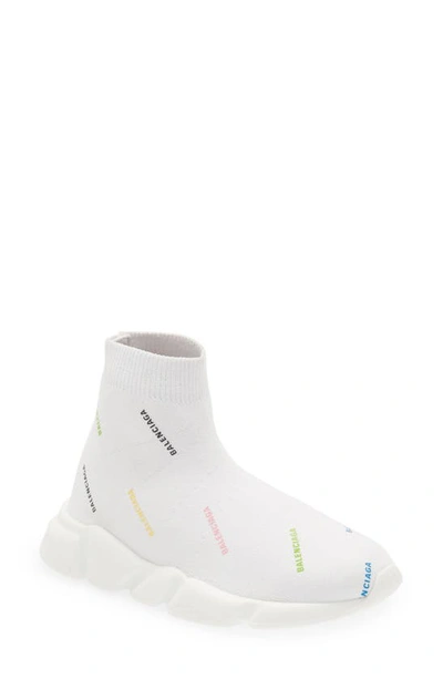 Balenciaga Kids' Speed Lt Sock Sneaker In White