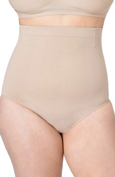 Shapermint High Waist Shaper Briefs In Beige