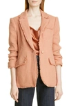 Cinq À Sept Khloe Boucle Blazer In Pink Sand