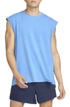 Nike Men's  Yoga Dri-fit Tank Top In Blue