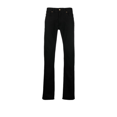 VERSACE BLACK MEDUSA STRAIGHT-LEG JEANS,A818321A0306917796950